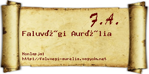Faluvégi Aurélia névjegykártya